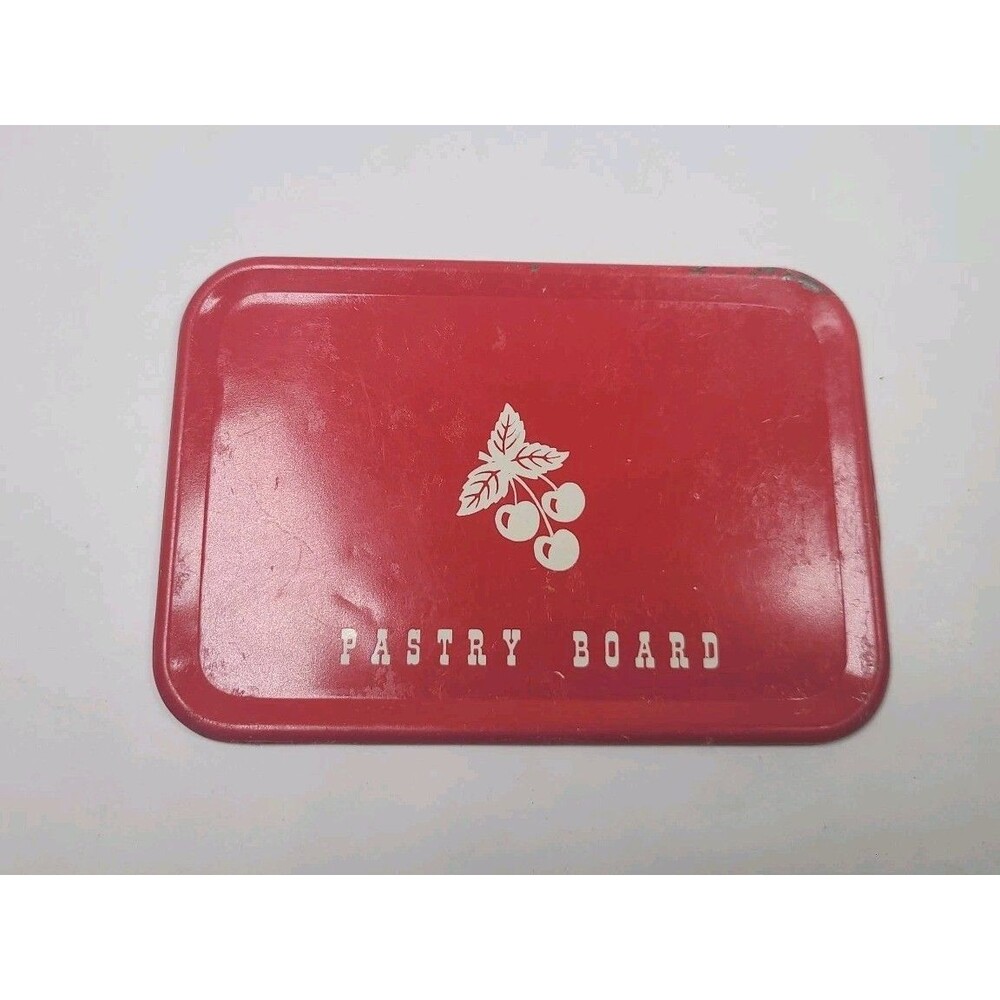 Toys Pretend Play Doll House Kitchen Pastry Board  Dollhouse Red cherries